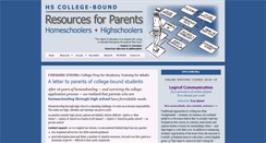 Desktop Screenshot of hscollegebound.com